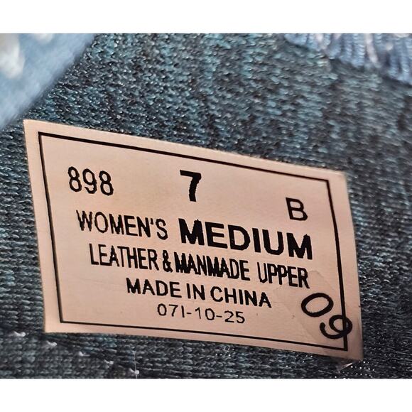 ORTHOFEET 898 Sanibel Mary Jane Sneakers Blue Suede Leather Comfort Womens 7M - Picture 7 of 7